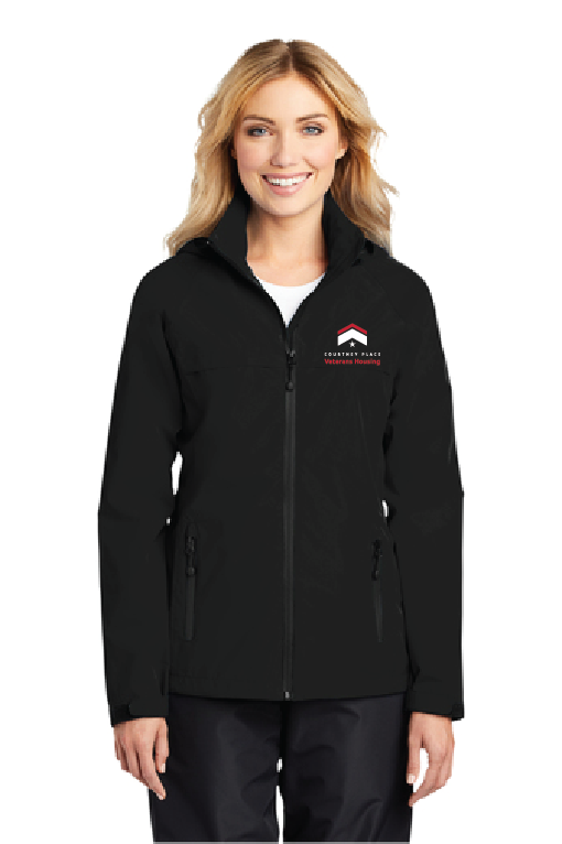 Ladies Waterproof Rain Jacket w/Embroidered Logo