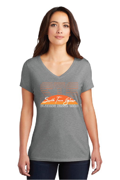 Ladies V Neck TriBlend tee