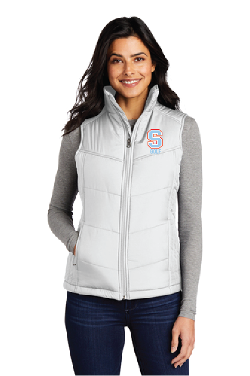 Ladies Puffy Vest w/Embroidered Logo