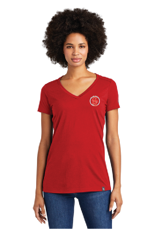 New Era® Ladies Heritage Blend V-Neck Tee