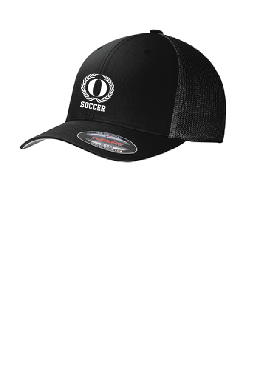 Vespa Logo Embroidered Flexfit Hat – Black 6 Panel, Unisex Adult, Flat Or Curved Brim