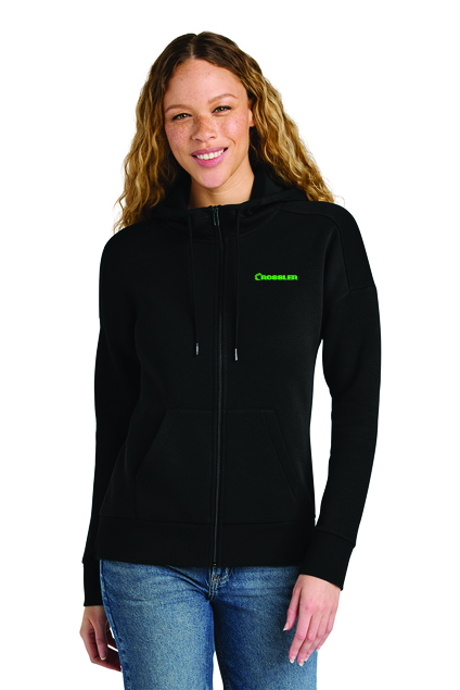 Women’s Perfect Weight® Fleece Drop Shoulder Full-Zip Hoodie w/Embroidered Logo