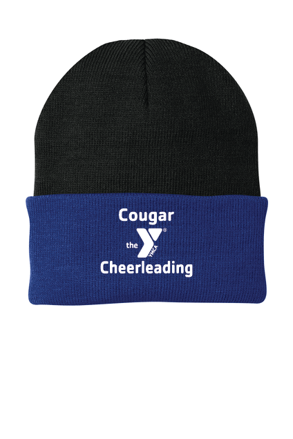 Knit Cuff Beanie w/Embroidered Logo