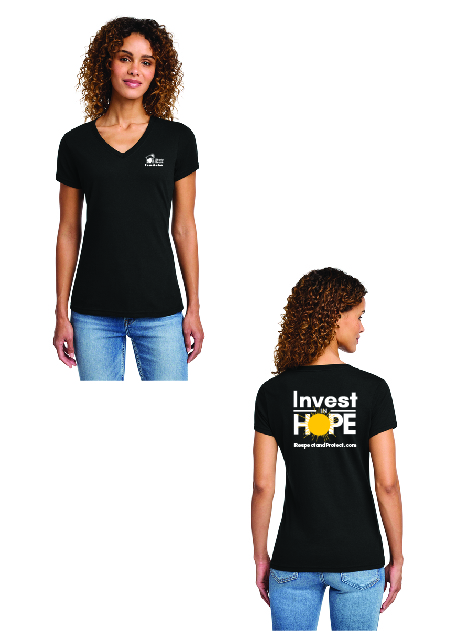 Ladies V-Neck Tee- Prevention Team