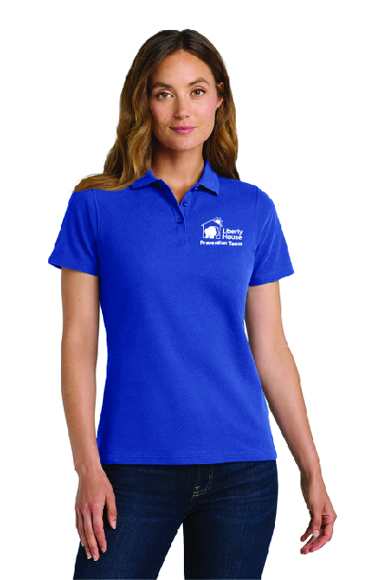 Ladies Stain Release Polo-Prevention Team