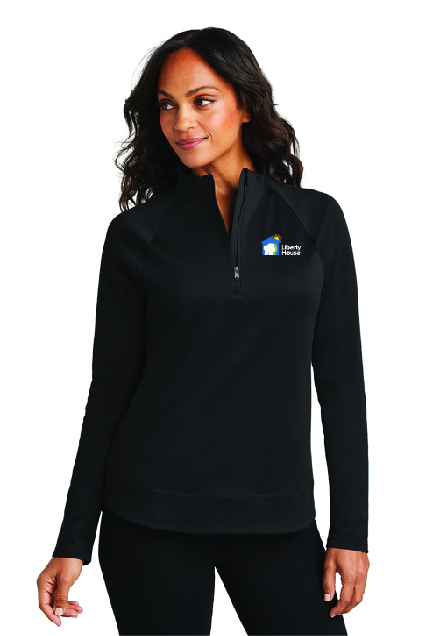 Ladies Cypress 1/4 Zip- Full Color Logo