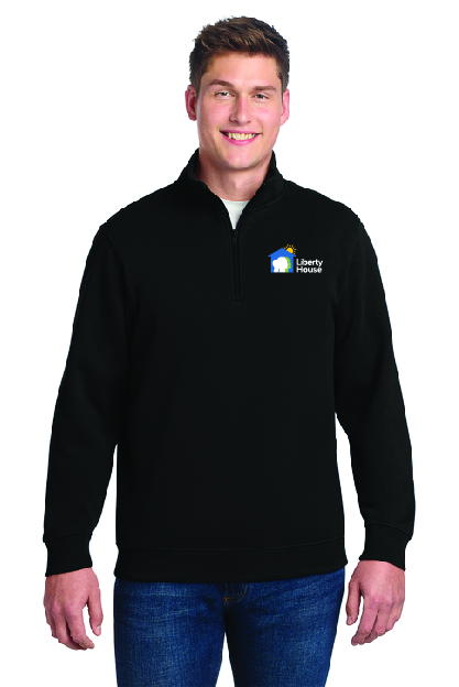 1/4 Zip Sweatshirt- Full Color Logo