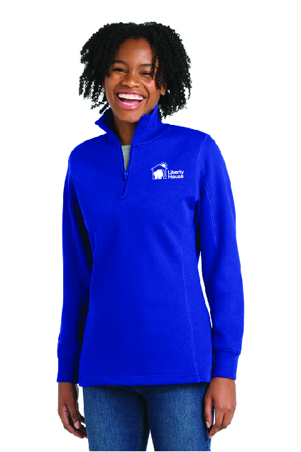 Ladies 1/4 Zip Sweatshirt