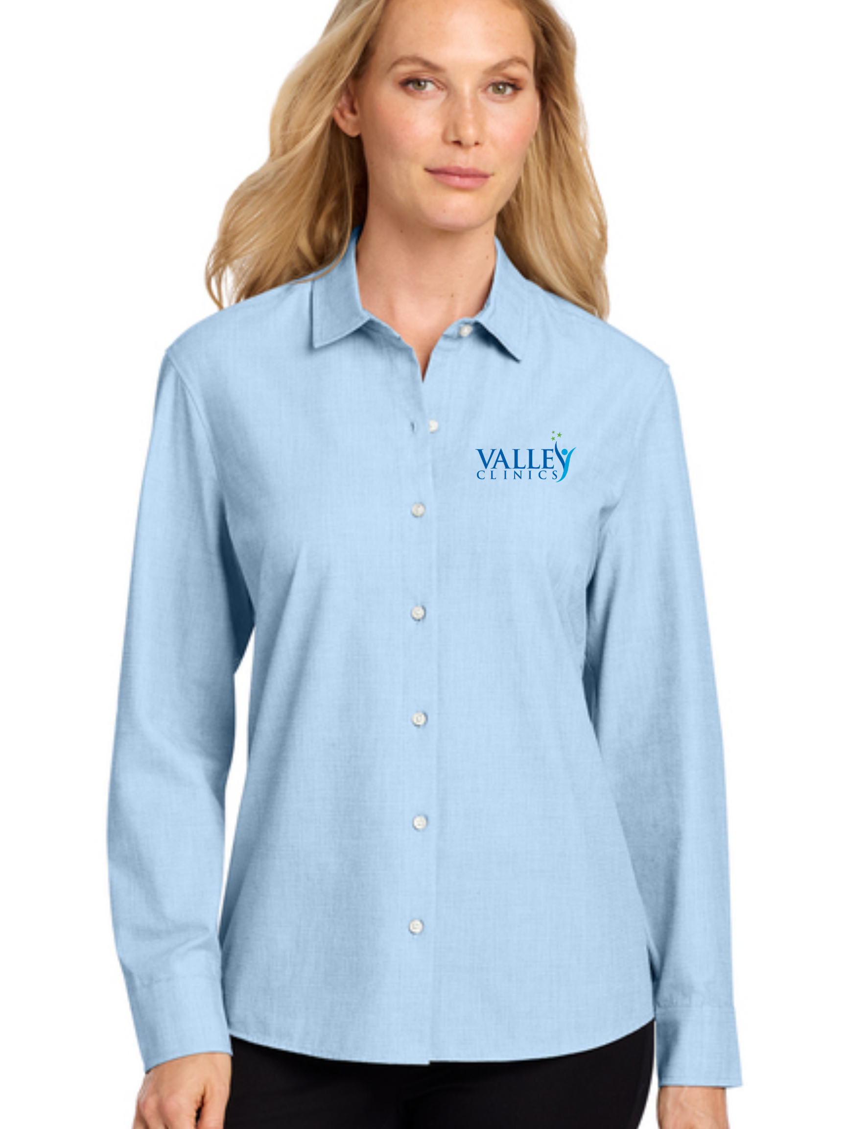 Women’s Long Sleeve Stretch Woven Shirt