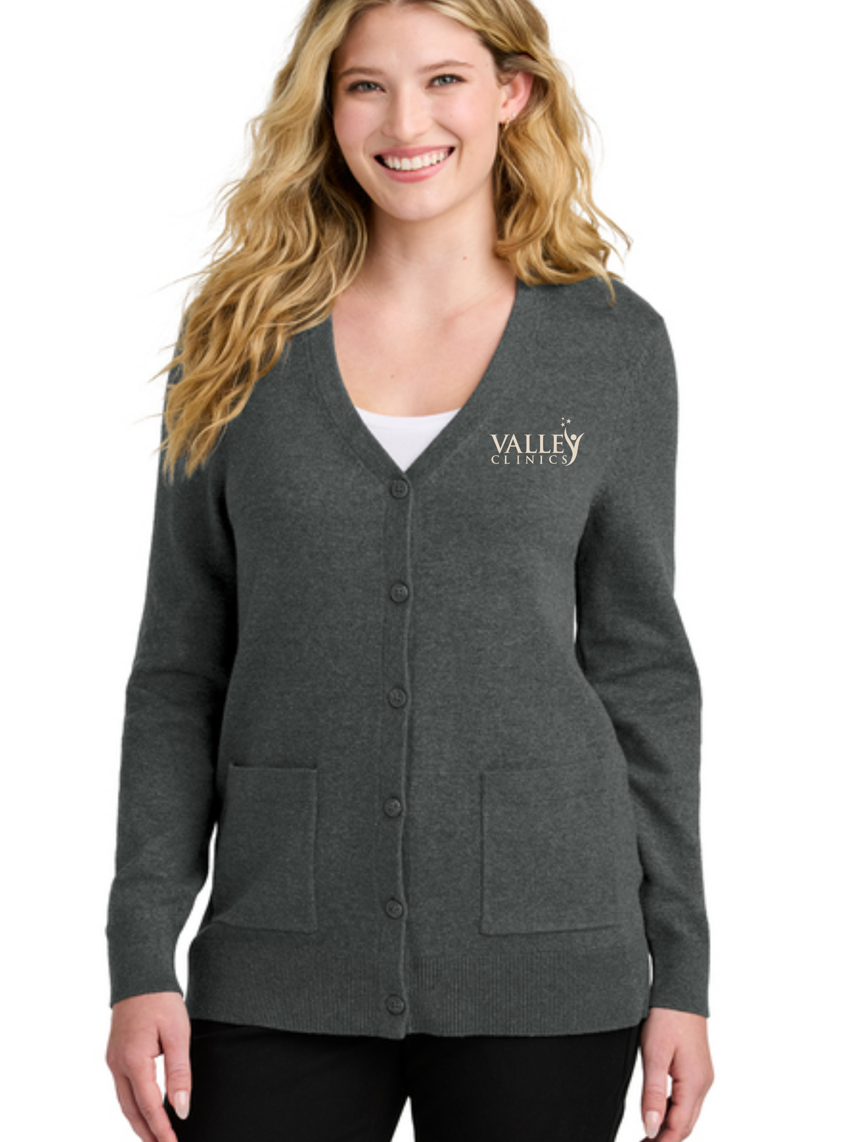 Women’s Easy Care Button-Up Cardigan Sweater